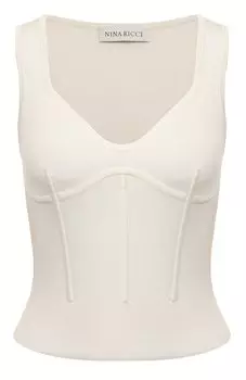 Топ из вискозы и хлопка Nina Ricci