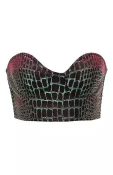 Топ из вискозы и шелка Balmain