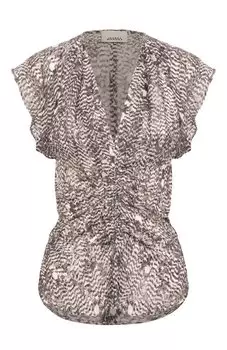 Топ из вискозы и шелка Isabel Marant