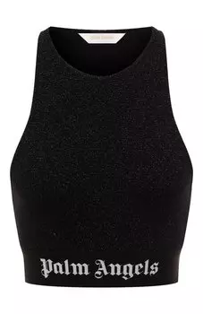 Топ из вискозы и шерсти Palm Angels