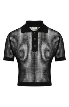 Топ изо льна и шелка Saint Laurent