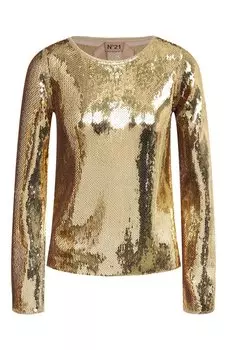 Топ с отделкой пайетками N21