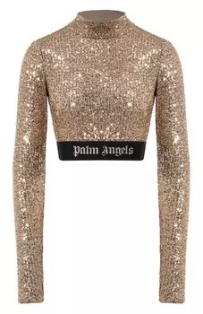 Топ с отделкой пайетками Palm Angels