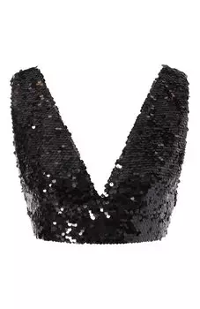 Топ с отделкой пайетками Philosophy di Lorenzo Serafini