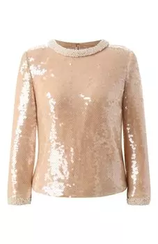 Топ с отделкой пайетками self-portrait