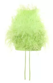 Топ с отделкой перьями Cult Gaia