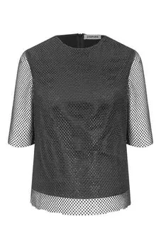 Топ с отделкой стразами Chapurin