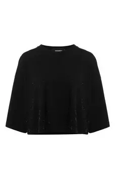 Топ с отделкой стразами Dsquared2