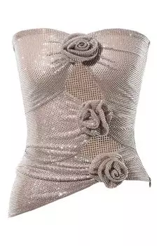 Топ с отделкой стразами Giuseppe di Morabito