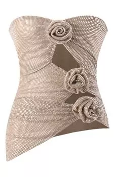 Топ с отделкой стразами Giuseppe di Morabito