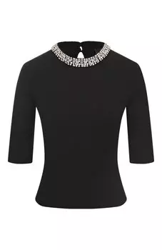 Топ с отделкой стразами Liu Jo