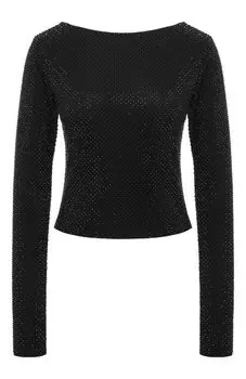 Топ с отделкой стразами Sashaverse