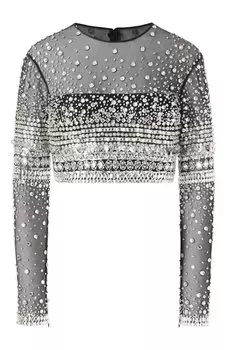 Топ с отделкой стразами Zuhair Murad