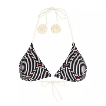 Треугольный бра с принтом и бантами Heidi Klein