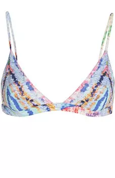 Треугольный бра с ярким принтом Mara Hoffman