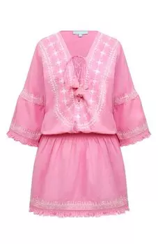 Туника из хлопка и льна Melissa Odabash