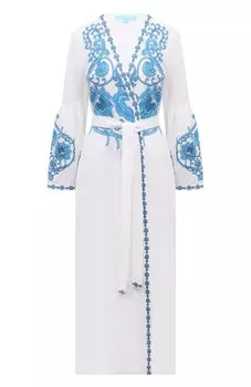 Туника из хлопка и льна Melissa Odabash