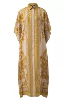 Туника из хлопка и шелка Versace