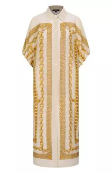 Туника из хлопка и шелка Versace