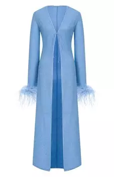 Туника с отделкой перьями OSEREE