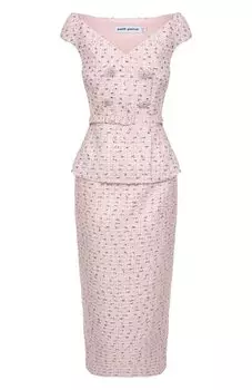 Твидовое платье self-portrait