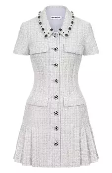 Твидовое платье self-portrait