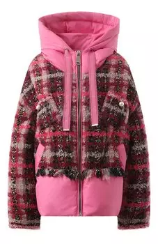 Твидовый пуховик Khrisjoy