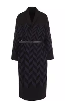 Удлиненный кашемировый кардиган с кожаным поясом Loro Piana