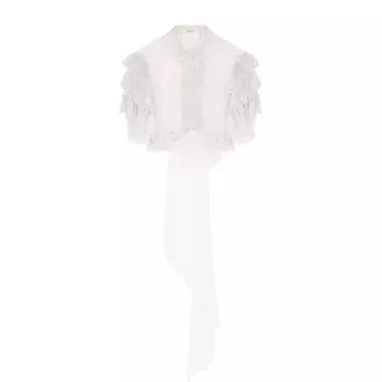 Укороченная кружевная блуза Rodarte