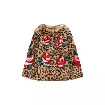 Укороченная шуба из меха кролика Dolce &amp; Gabbana