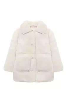 Шуба из меха кролика Yves Salomon Enfant
