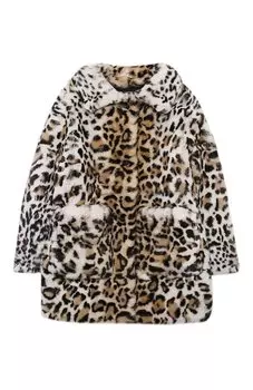 Шуба из меха кролика Yves Salomon Enfant