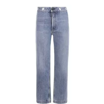 Укороченные джинсы прямого кроя с потертостями Rag&amp;Bone