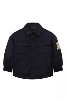 Утепленная куртка-рубашка Emporio Armani