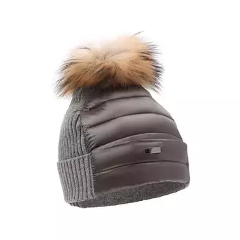 Утепленная шапка с меховым помпоном Herno