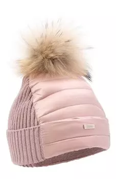 Утепленная шапка с меховым помпоном Herno