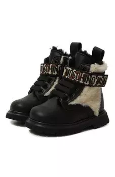 Утепленные ботинки Moschino
