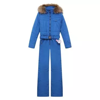 Утепленный комбинезон с мехом Poivre Blanc