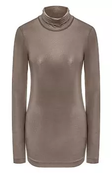 Водолазка из хлопка и вискозы Brunello Cucinelli