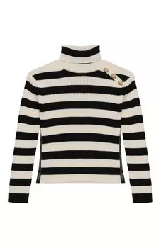 Водолазка из шерсти и хлопка Balmain