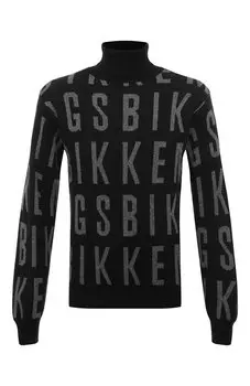 Водолазка из вискозы и шерсти Dirk Bikkembergs