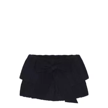 Воротник из смеси шерсти и кашемира с бантом Aletta