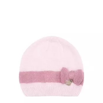 Вязаная шапка с бантом Monnalisa