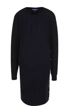 Вязаное кашемировое платье с круглым вырезом Ralph Lauren