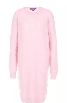 Вязаное кашемировое платье с круглым вырезом Ralph Lauren