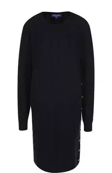 Вязаное кашемировое платье с круглым вырезом Ralph Lauren