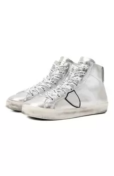 Высокие кеды из кожи Philippe Model Junior