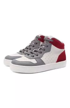 Высокие кожаные кеды Brunello Cucinelli