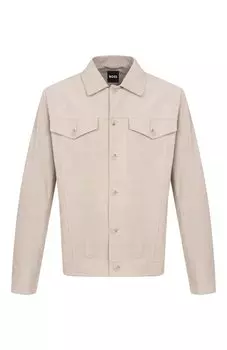 Замшевая куртка-рубашка BOSS