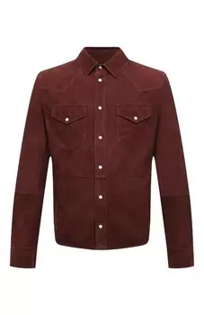 Замшевая куртка-рубашка Brunello Cucinelli